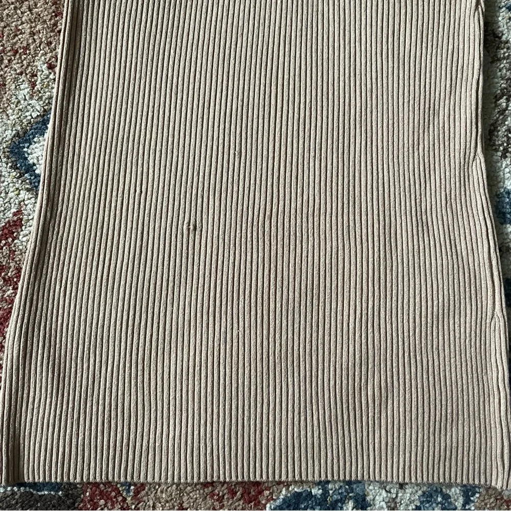 Nasty Gal Taupe Two Piece Sweater Skirt Set, Size 10 - Picture 7 of 7